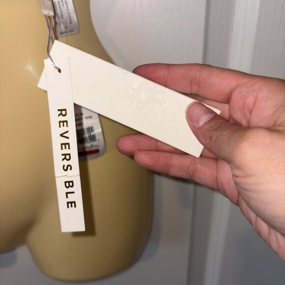 Elizabeth Jane SZ SMALL Women's Reversible Flor 3 Keyhole Crop Bikini Top - Picture 4 of 5